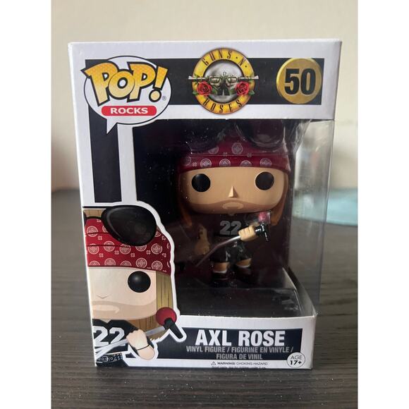 Axl Rose Funko Pop Rocks #50 Guns n' Roses Music Vinyl Figure Figurine Toy Toys - Picture 1 of 6